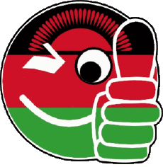 Fahnen Afrika Malawi Smiley - OK 