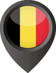 Fahnen Europa Belgien Standort-Pin 