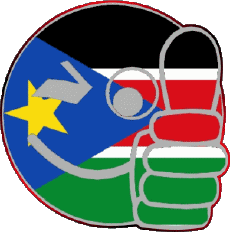 Drapeaux Afrique Soudan Sud Smiley - OK 