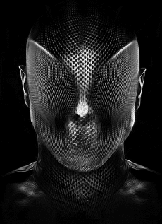 Humor - Fun GIF Artista George RedHawk - Noir et blanc 