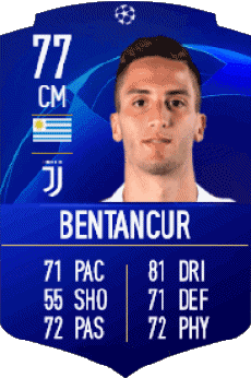 Multimedia Vídeo Juegos F I F A - Jugadores  cartas Uruguay Rodrigo Bentancur 