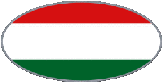 Fahnen Europa Ungarn Oval 
