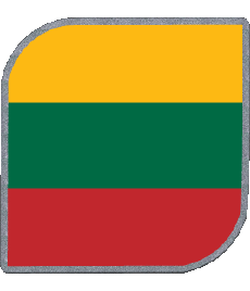 Bandiere Europa Lituania Quadrato 