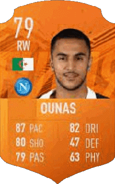 Multimedia Vídeo Juegos F I F A - Jugadores  cartas Argelia Adam Ounas 