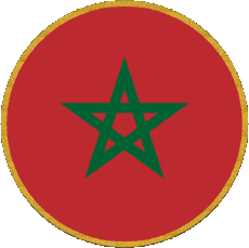 Flags Africa Morocco Round 