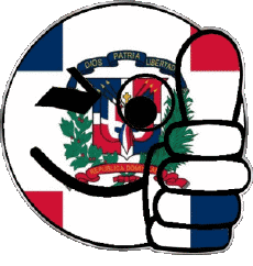 Bandiere America Repubblica Dominicana Faccina - OK 