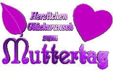 Messages Allemand Herzlichen Glückwunsch zum Muttertag 03 