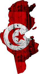 Drapeaux Afrique Tunisie Carte 