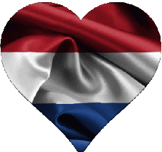 Flags Europe Netherlands Heart 