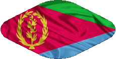Fahnen Afrika Eritrea Oval 02 