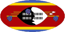 Fahnen Afrika Eswatini Oval 