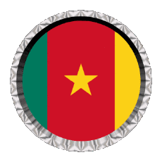 Flags Africa Cameroon Round - Rings 