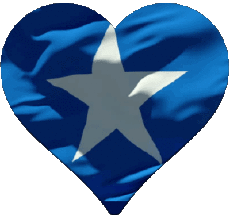 Banderas África Somalia Corazón 