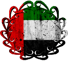 Bandiere Asia Emirati Arabi Uniti Forma 01 