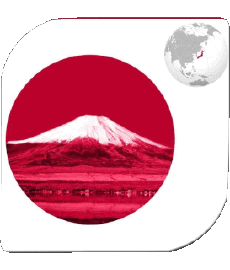 Flags Asia Japan Square 