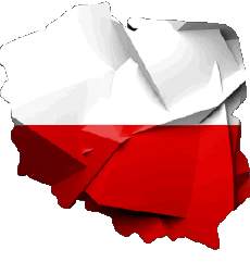 Drapeaux Europe Pologne Carte 