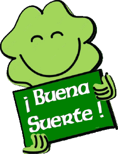 Messages Spanish Buena Suerte Transparent Background 03 
