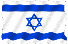 Banderas Asia Israel Ondulación 
