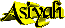 Nome FEMMINILE - Maghreb Musulmano A Asiyah 