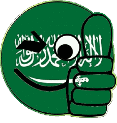 Banderas Asia Arabia Saudita Smiley - OK 