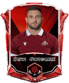 Deportes Rugby - Jugadores Georgia Equipo 2025 Beka Gorgadze 