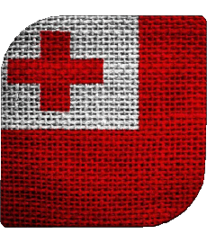 Bandiere Oceania Tonga Quadrato 