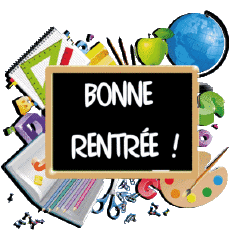 Messages Français Bonne Rentrée Fond Transparent 012 