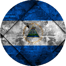 Fahnen Amerika Nicaragua Runde 