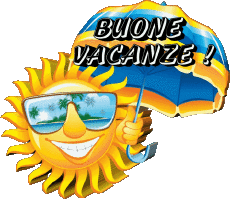 Mensajes Italiano Buone Vacanze Fondo transparente 15 