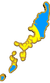 Bandiere Oceania Palau Carta Geografica 