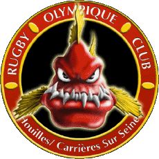 Sport Rugby Club Frankreich Logo Dept 78 ROC Houilles  Carrières sur seine 