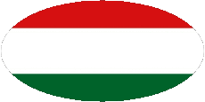 Drapeaux Europe Hongrie Ovale 
