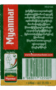 Bevande Birre Burma Myanmar 