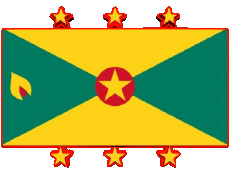 Flags America Grenada islands Various 