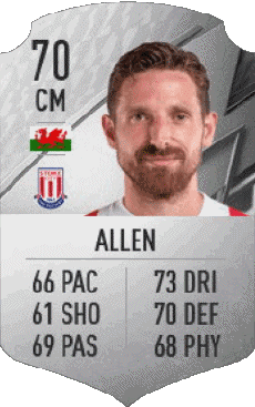 Multimedia Vídeo Juegos F I F A - Jugadores  cartas Gales Joe Allen 