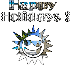 Nachrichten Englisch Happy Holidays Transparenter Hintergrund 04 