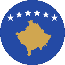 Bandiere Europa Kosovo Tondo 