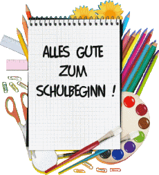 Nachrichten Deutsche Alles Gute zum Schulbeginn Transparenter Hintergrund 001 