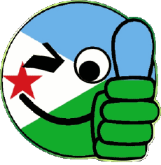 Flags Africa Djibouti Smiley - OK 
