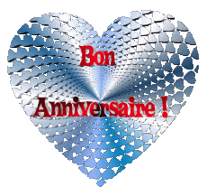 Mensajes Francés Bon Anniversaire Coeur 007 