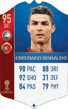 Multimedia Videogiochi F I F A - Giocatori carte Portogallo Cristiano Ronaldo 
