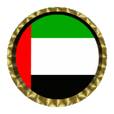Drapeaux Asie Emirats Arabes Unis Rond - Anneaux 