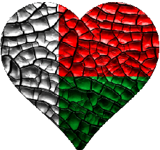 Fahnen Afrika Madagaskar Herz 