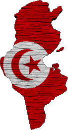 Flags Africa Tunisia Map 