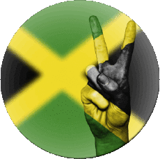 Fahnen Amerika Jamaika Runde 