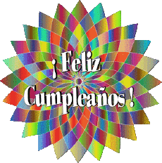 Messages Spanish Feliz Cumpleaños Abstracto - Geométrico Transparent Background 022 