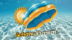Messages Allemand Schöne Ferien Fond Animé 002 