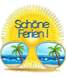 Messagi Tedesco Schöne Ferien Sfondo trasparente 18 