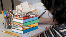 Messages Allemand Alles Gute zum Schulbeginn Fond Animé 005 