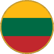 Bandiere Europa Lituania Tondo 